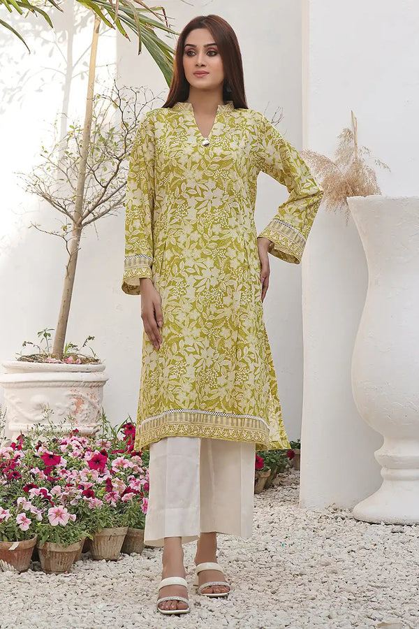 2PC Unstitched Printed Lawn Shirt and Trouser KST-2531 Printed KHAS STORES 