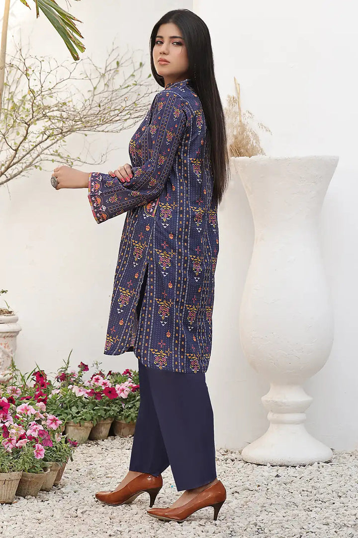 2PC Unstitched Printed Lawn Shirt and Trouser KST-2534 Printed KHAS STORES 