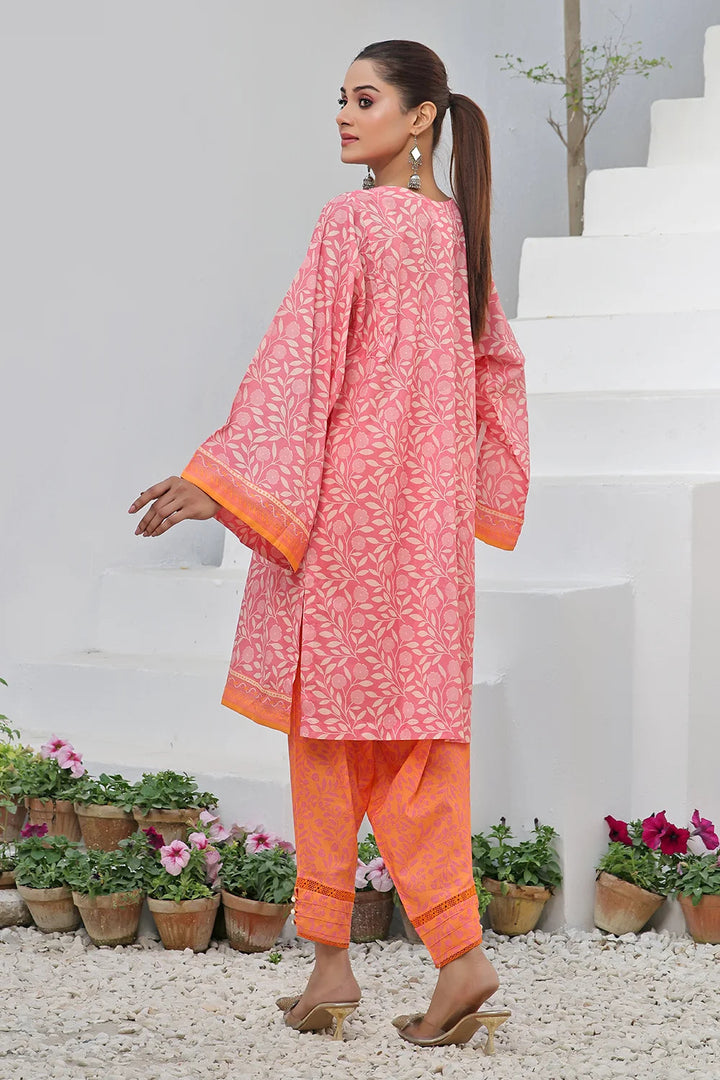 2PC Unstitched Printed Lawn Shirt and Trouser KST-2535 Printed KHAS STORES 