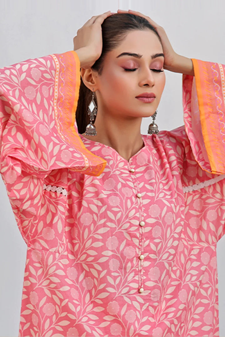 2PC Unstitched Printed Lawn Shirt and Trouser KST-2535 Printed KHAS STORES 