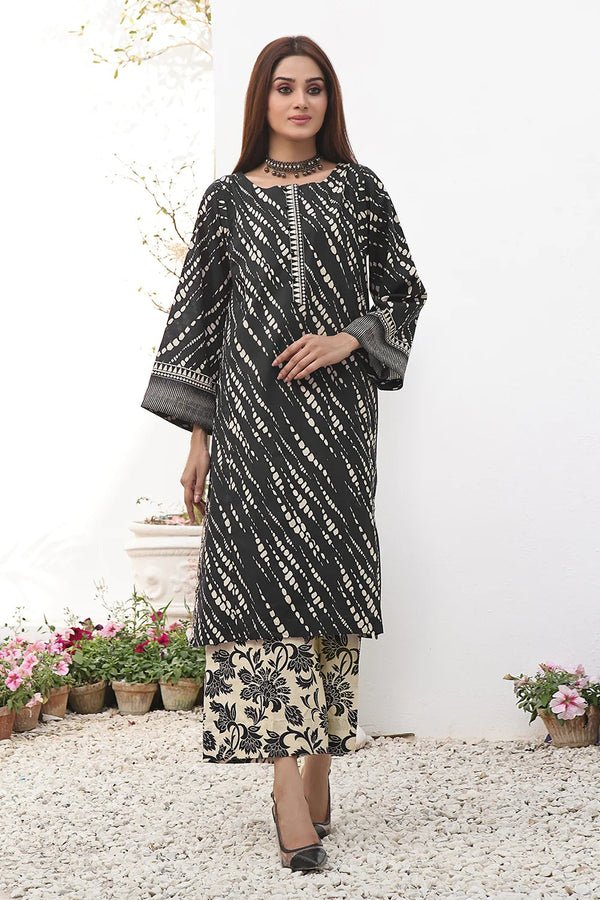 2PC Unstitched Printed Lawn Shirt and Trouser KST-2578 Printed KHAS STORES 
