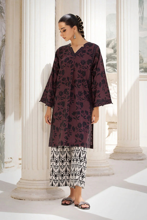 2PC Unstitched Printed Lawn Shirt and Trouser KST-2644 Printed KHAS STORES 