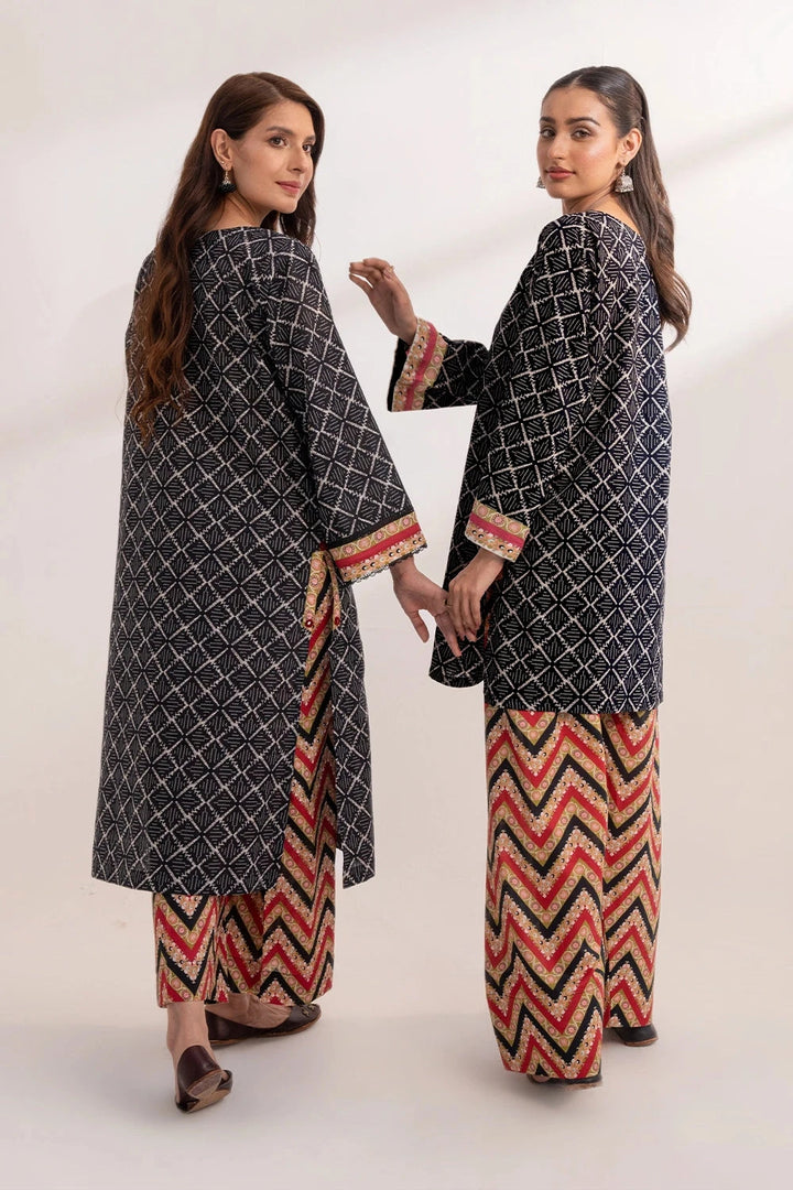 2PC Unstitched Printed Lawn Shirt and Trouser KST-3233 Printed KHAS STORES 
