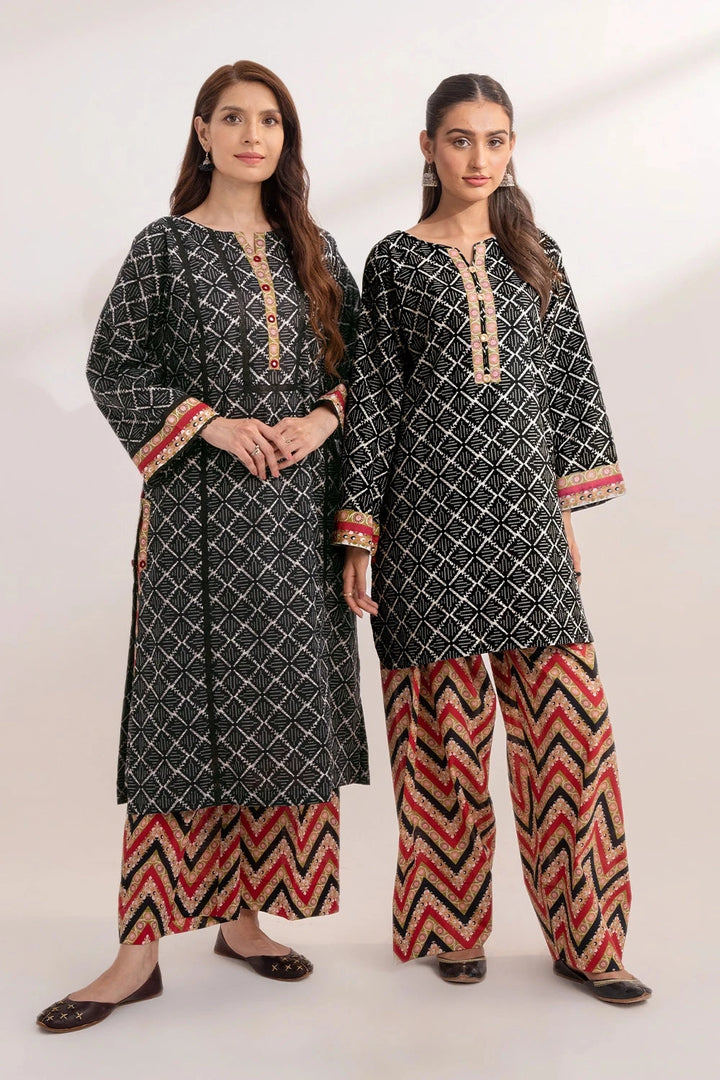 2PC Unstitched Printed Lawn Shirt and Trouser KST-3233 Printed KHAS STORES 