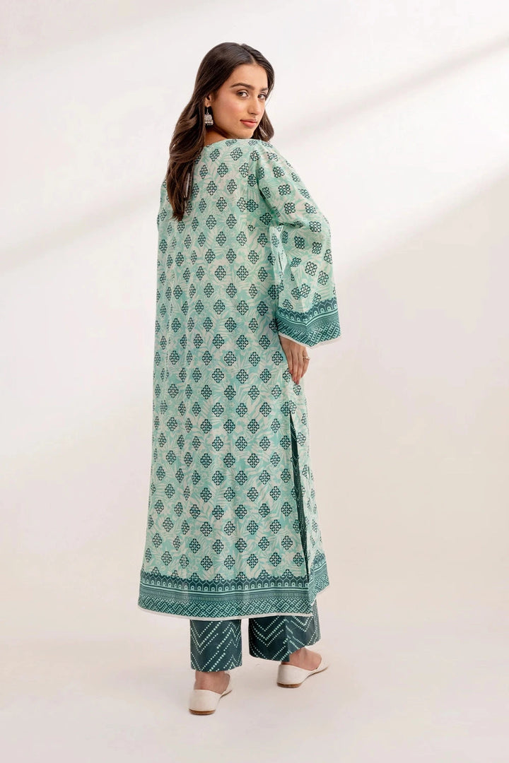 2PC Unstitched Printed Lawn Shirt and Trouser KST-3234 Printed KHAS STORES 