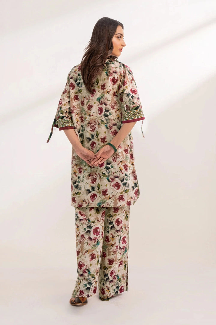 2PC Unstitched Printed Lawn Shirt and Trouser KST-3235 Printed KHAS STORES 