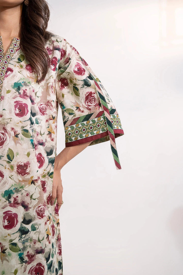2PC Unstitched Printed Lawn Shirt and Trouser KST-3235 Printed KHAS STORES 