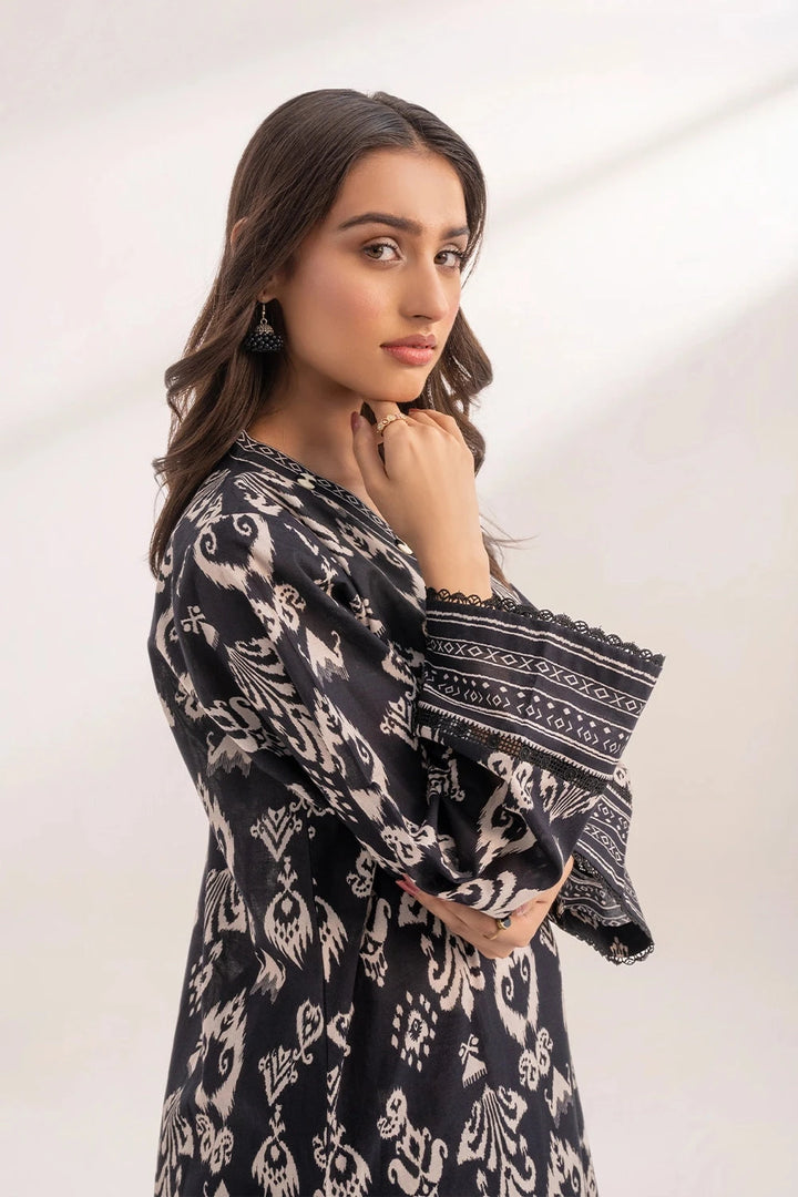 2PC Unstitched Printed Lawn Shirt and Trouser KST-3236 Printed KHAS STORES 