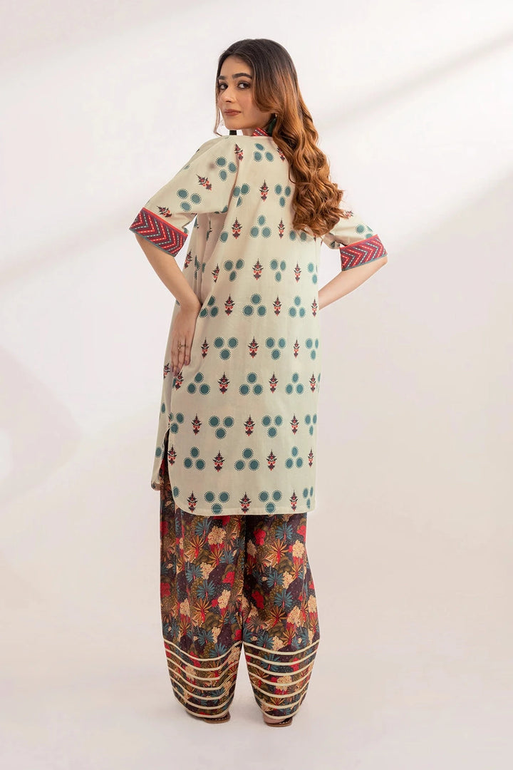 2PC Unstitched Printed Lawn Shirt and Trouser KST-3237 Printed KHAS STORES 