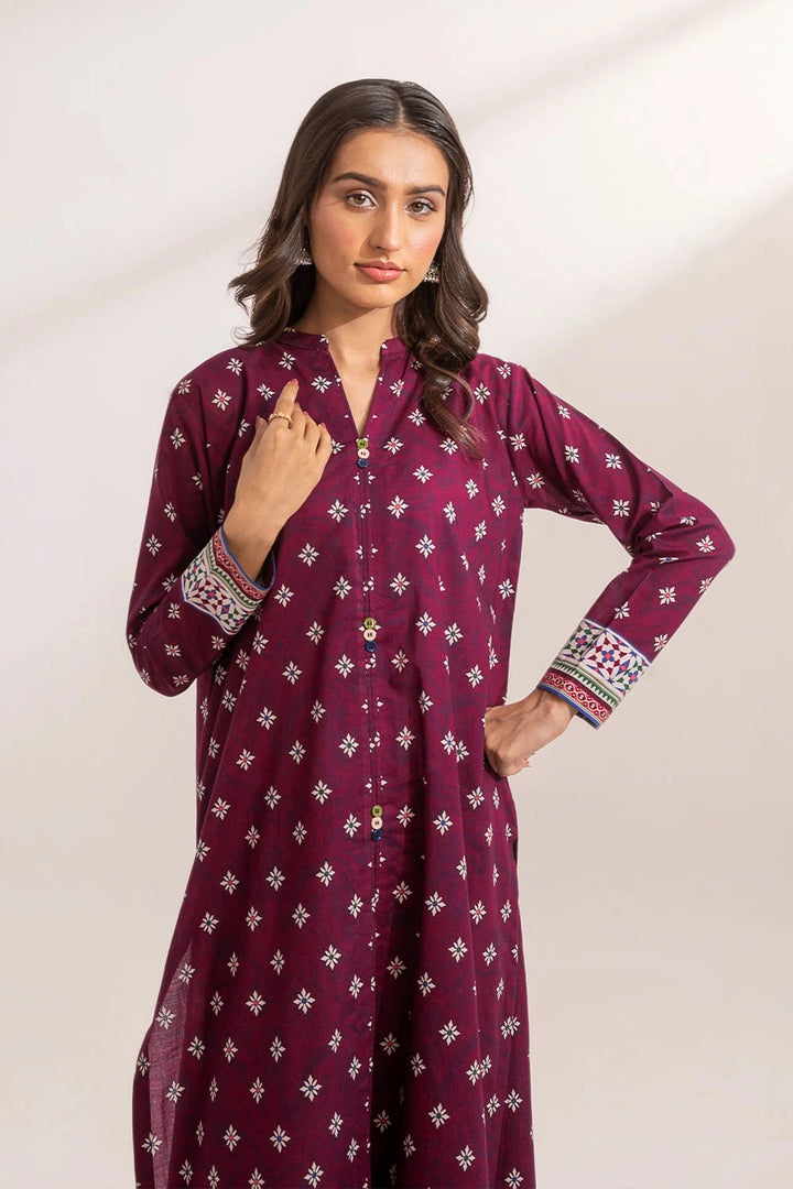 2PC Unstitched Printed Lawn Shirt and Trouser KST-3238 Printed KHAS STORES 