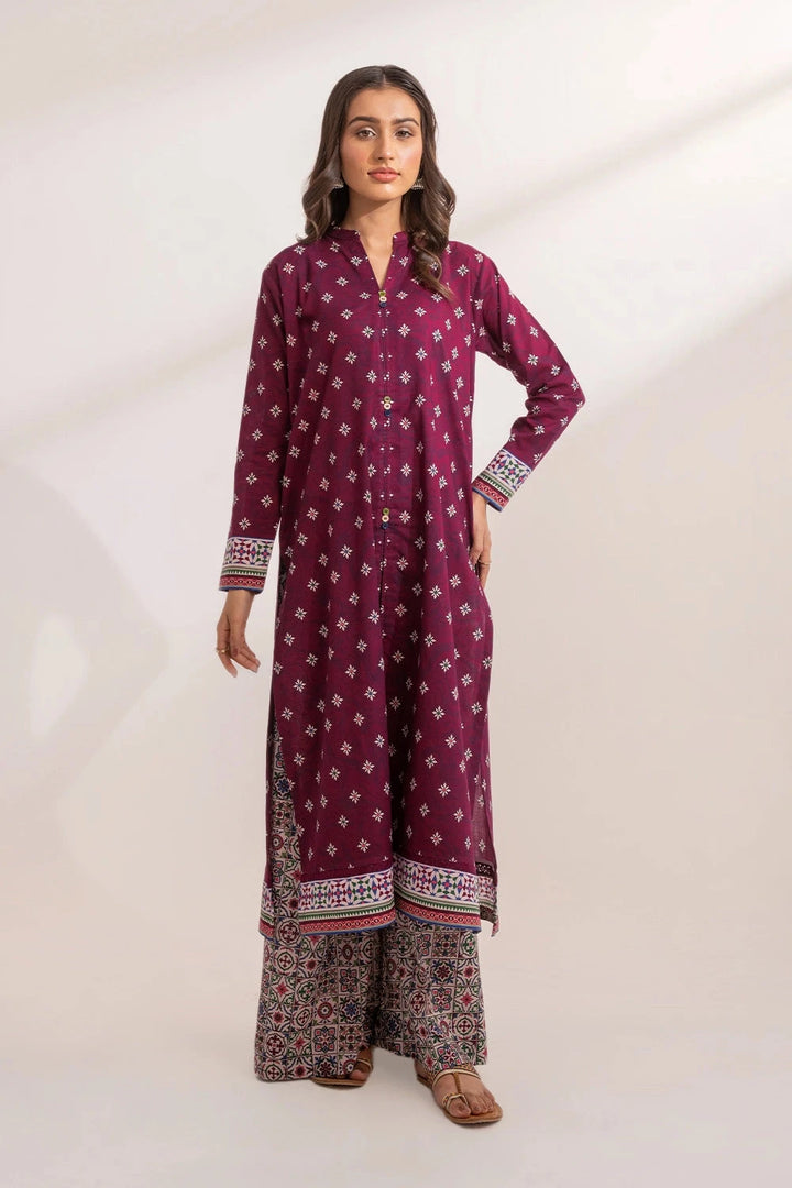 2PC Unstitched Printed Lawn Shirt and Trouser KST-3238 Printed KHAS STORES 