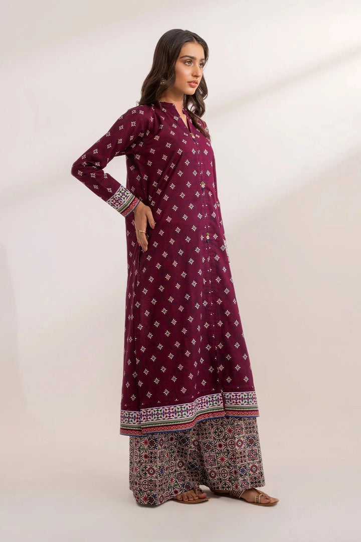 2PC Unstitched Printed Lawn Shirt and Trouser KST-3238 Printed KHAS STORES 