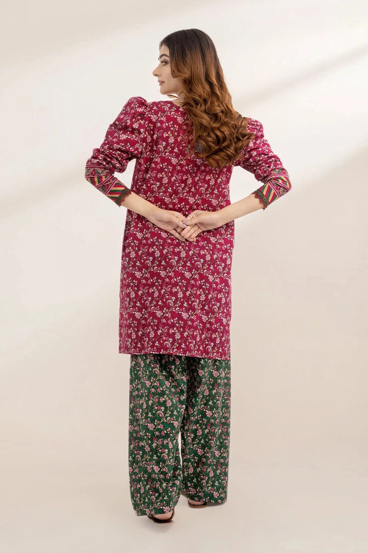 2PC Unstitched Printed Lawn Shirt and Trouser KST-3239 Printed KHAS STORES 