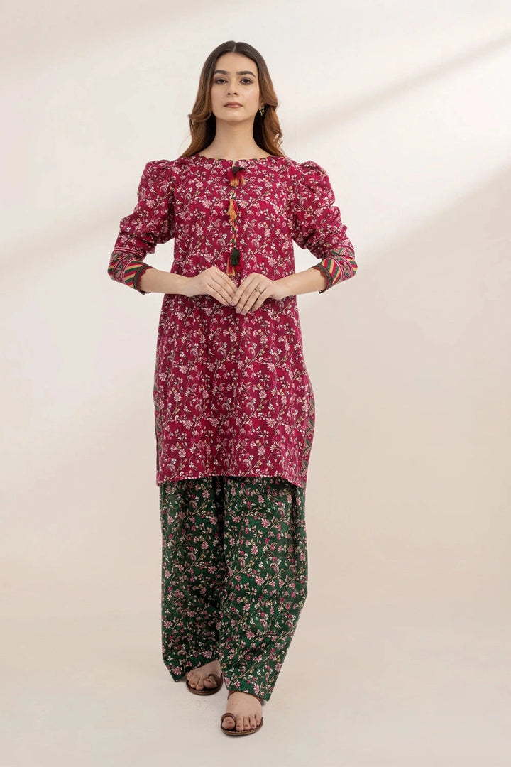 2PC Unstitched Printed Lawn Shirt and Trouser KST-3239 Printed KHAS STORES 