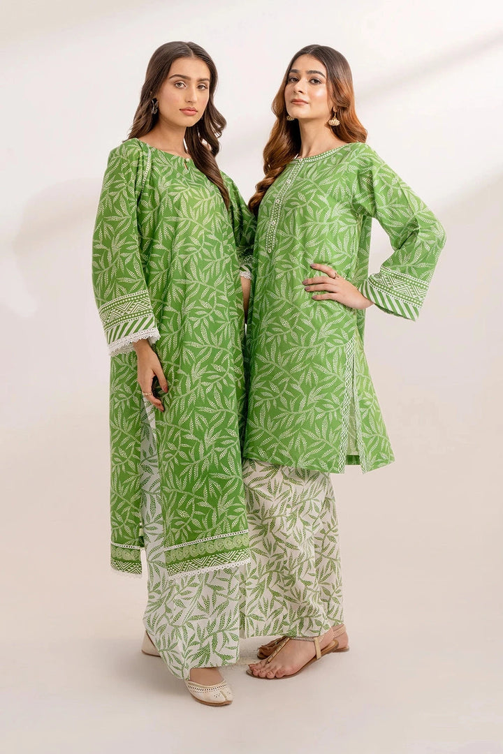 2PC Unstitched Printed Lawn Shirt and Trouser KST-3240 Printed KHAS STORES 