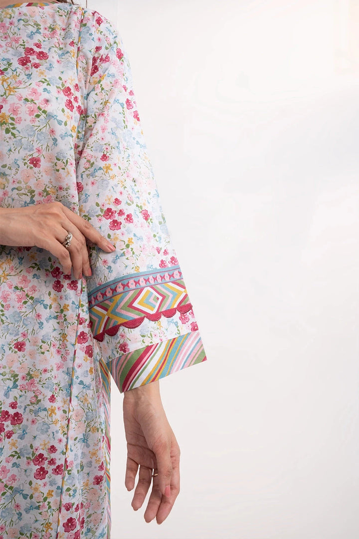 2PC Unstitched Printed Lawn Shirt and Trouser KST-3243 Printed KHAS STORES 
