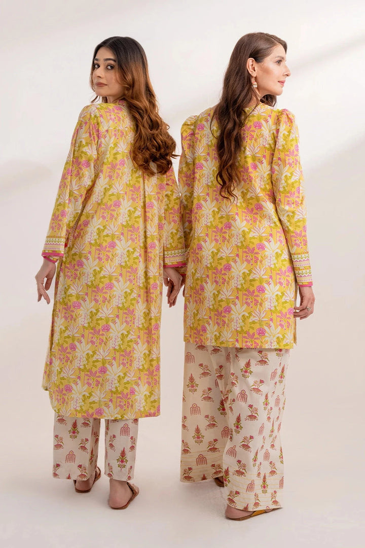 2PC Unstitched Printed Lawn Shirt and Trouser KST-3246 Printed KHAS STORES 