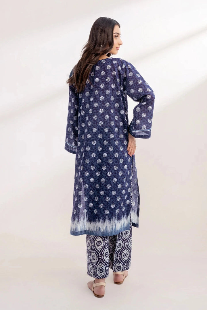 2PC Unstitched Printed Lawn Shirt and Trouser KST-3247 Printed KHAS STORES 