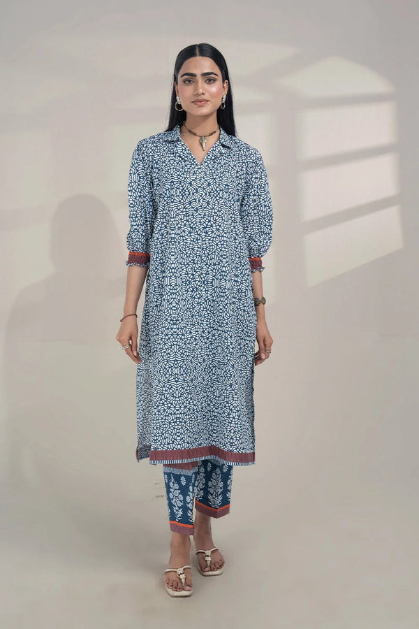 2PC Unstitched Printed Lawn Shirt and Trouser KST-3253 Printed KHAS STORES 