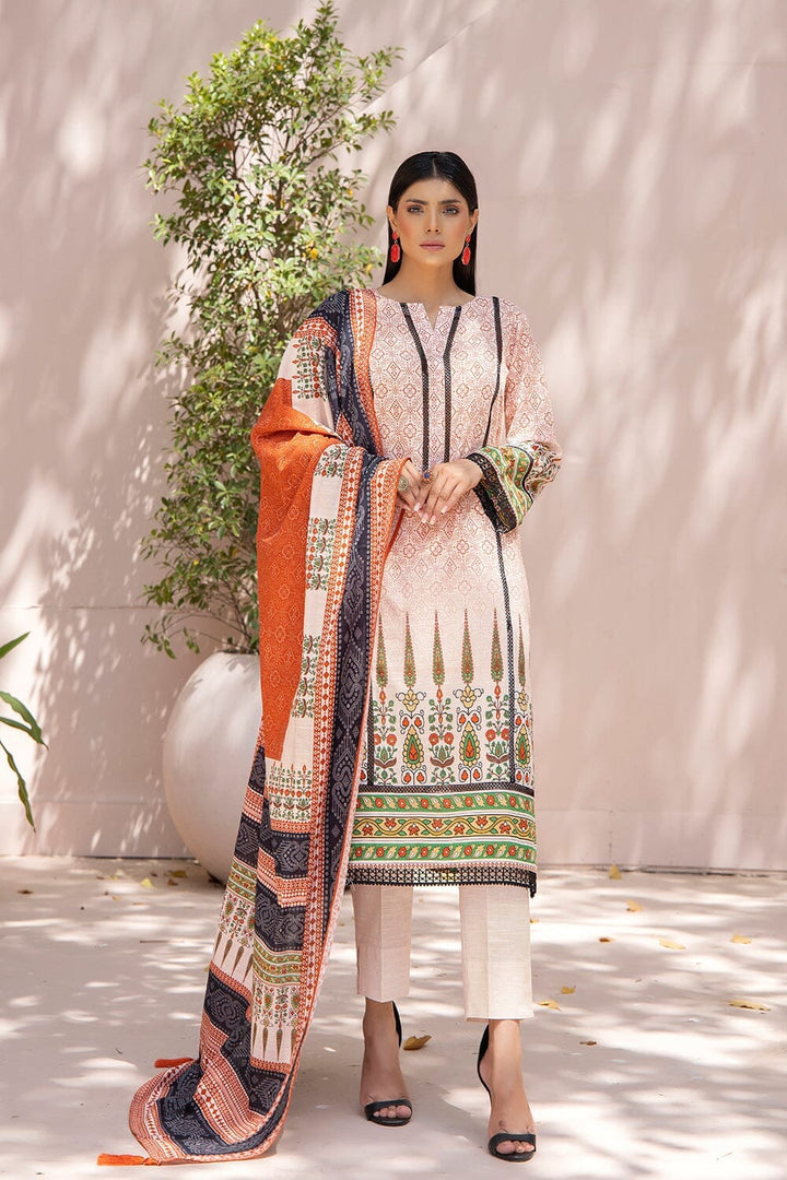 3 Pcs unstitched Khaddar SUIT KKH-2204 KHAS STORES 