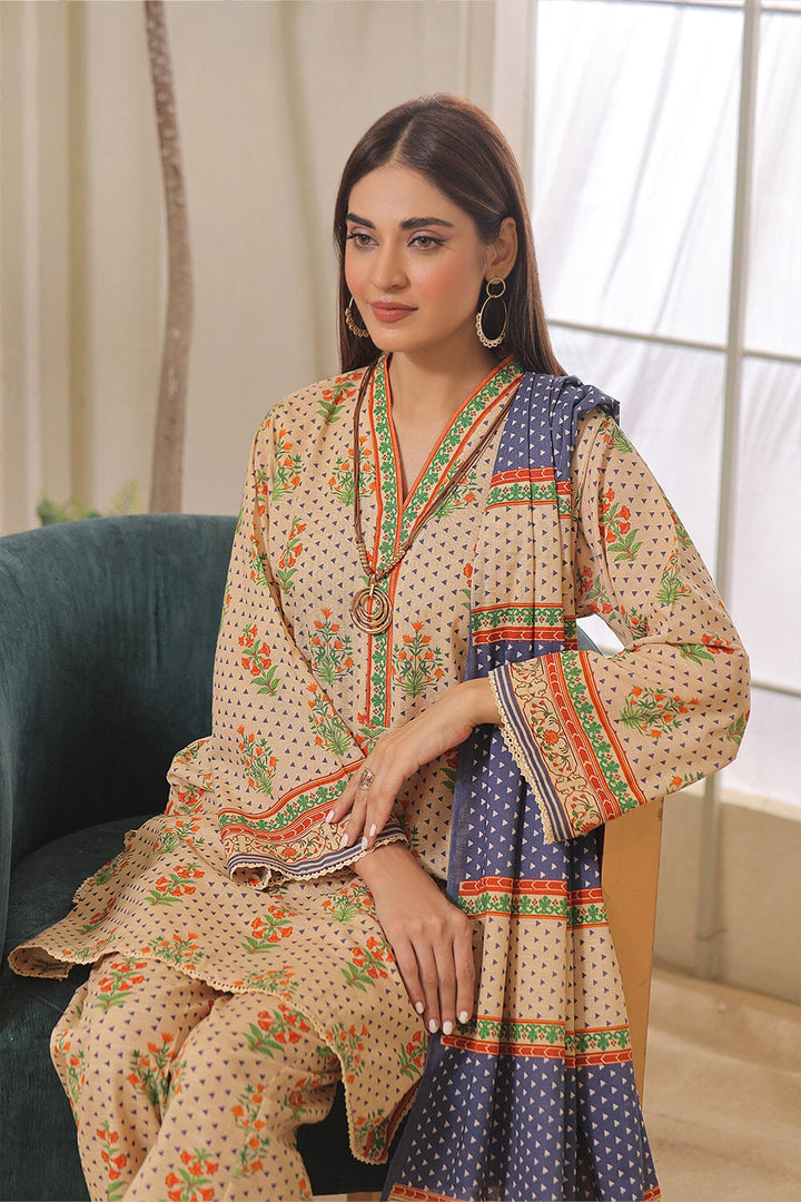 3 Pcs unstitched Khaddar Suit KKH-2351 KHAS STORES 