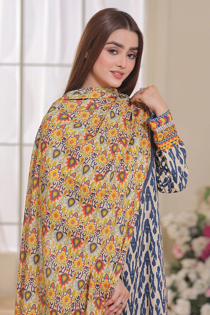 3 Pcs unstitched Khaddar Suit KKH-2353 KHAS STORES 