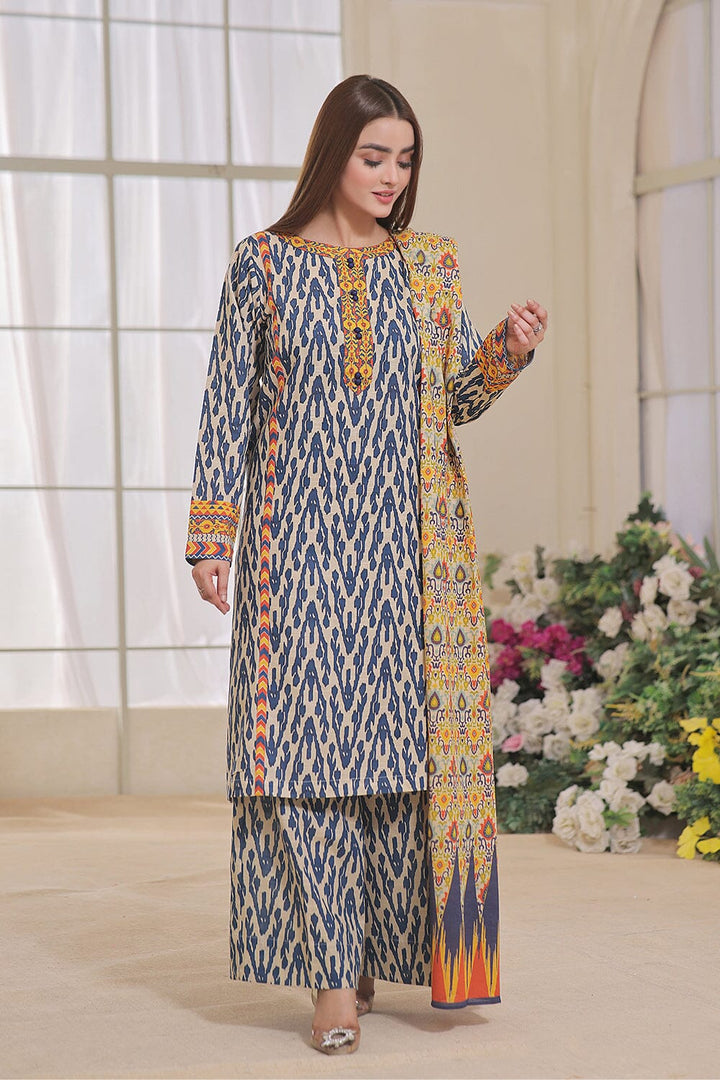 3 Pcs unstitched Khaddar Suit KKH-2353 KHAS STORES 