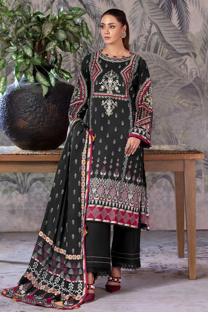 3PC Embroidered Unstitched Cambric Suit KCCE 2845 KHAS STORES