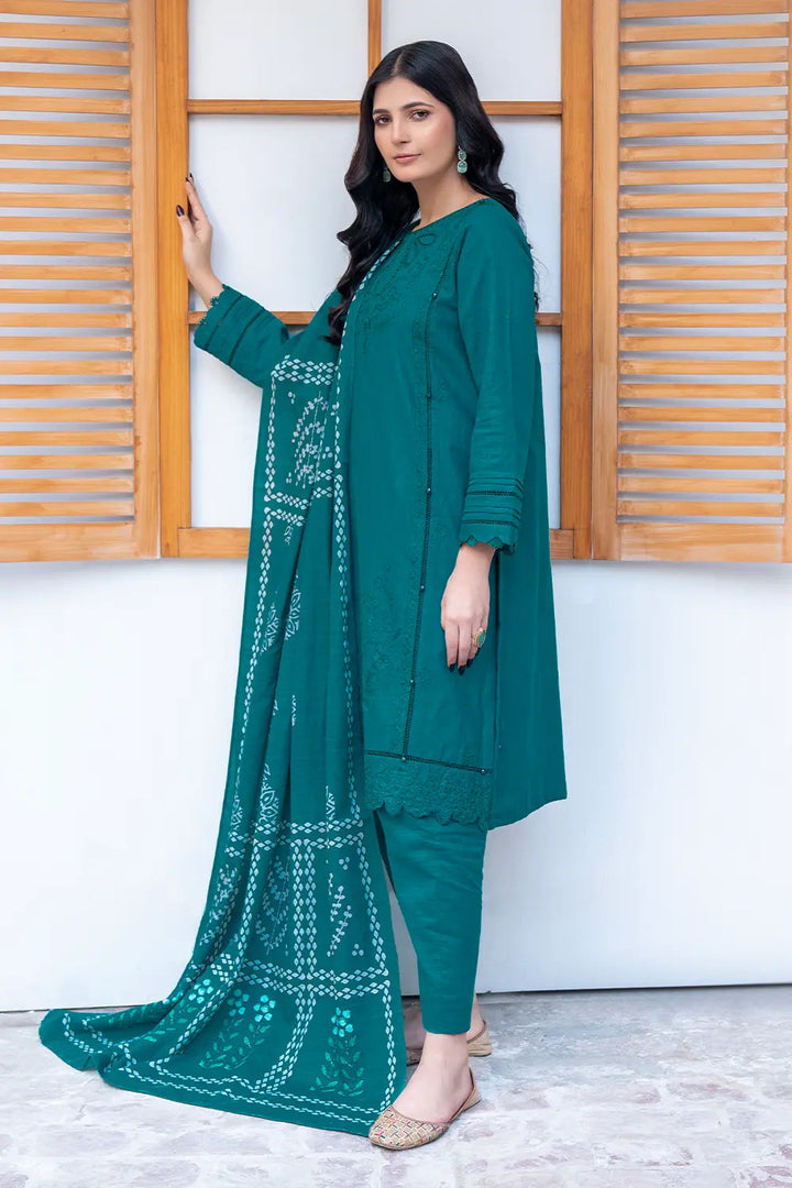 3PC Embroidered Unstitched Khaddar Suit KKE-3014 Embroidered KHAS STORES 