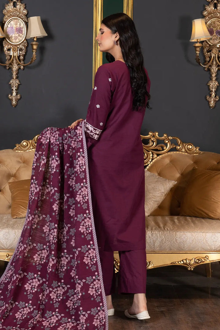 3PC Embroidered Unstitched Khaddar Suit KKHE-2989 Embroidered KHAS STORES 