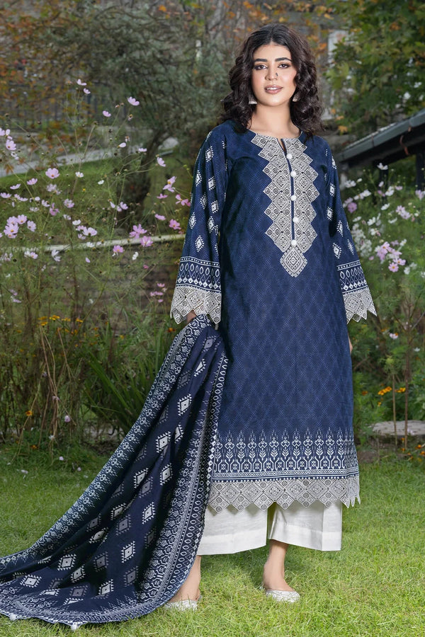 3PC Embroidered Unstitched Khaddar Suit KKHE-3579 Embroidered KHAS STORES 