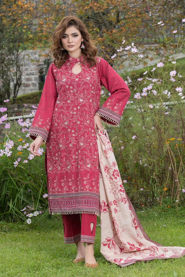 3PC Embroidered Unstitched Khaddar Suit KKHE-3582 Embroidered KHAS STORES 