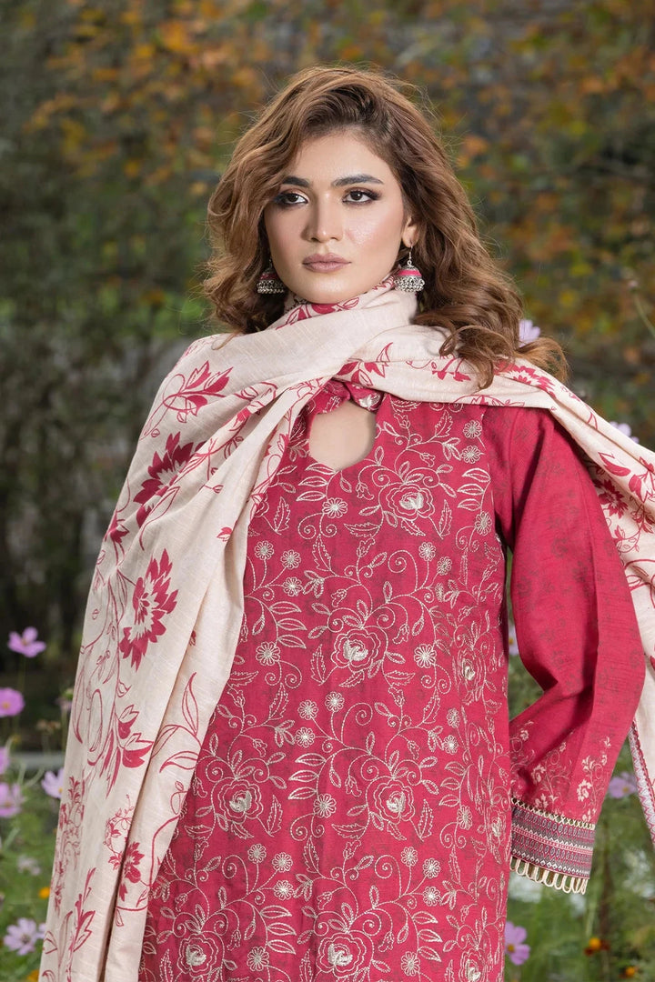 3PC Embroidered Unstitched Khaddar Suit KKHE-3582 Embroidered KHAS STORES 