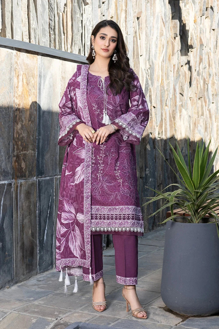 3PC Embroidered Unstitched Khaddar Suit KKHE-3583 Embroidered KHAS STORES 