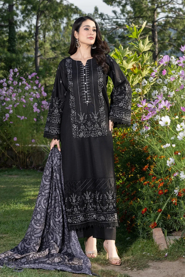 3PC Embroidered Unstitched Khaddar Suit KKHE-3600 Embroidered KHAS STORES 