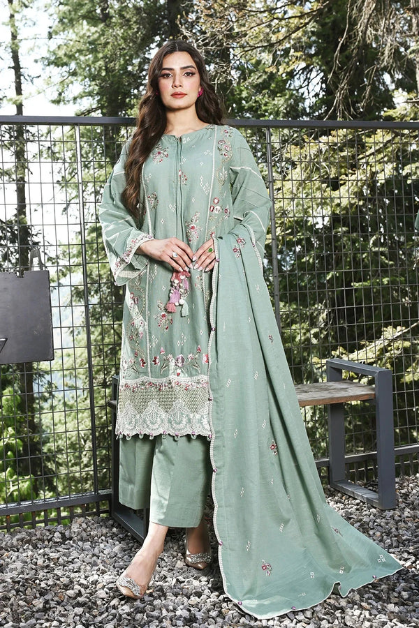 3PC Embroidered Unstitched Khaddar Suit KKHE-3630 Embroidered KHAS STORES 