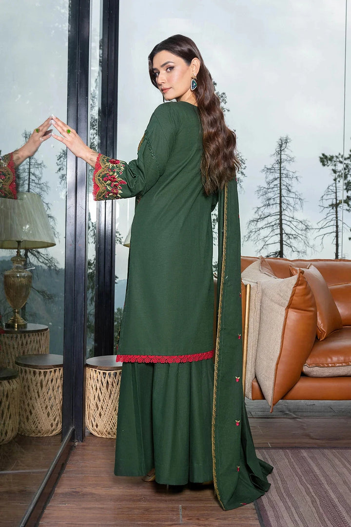 3PC Embroidered Unstitched Khaddar Suit KKHE-3633 Embroidered KHAS STORES 