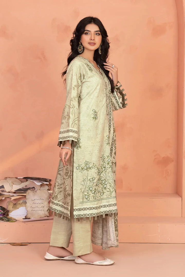 3PC Embroidered Unstitched Khaddar Suit KKHE-3677 Embroidered KHAS STORES 