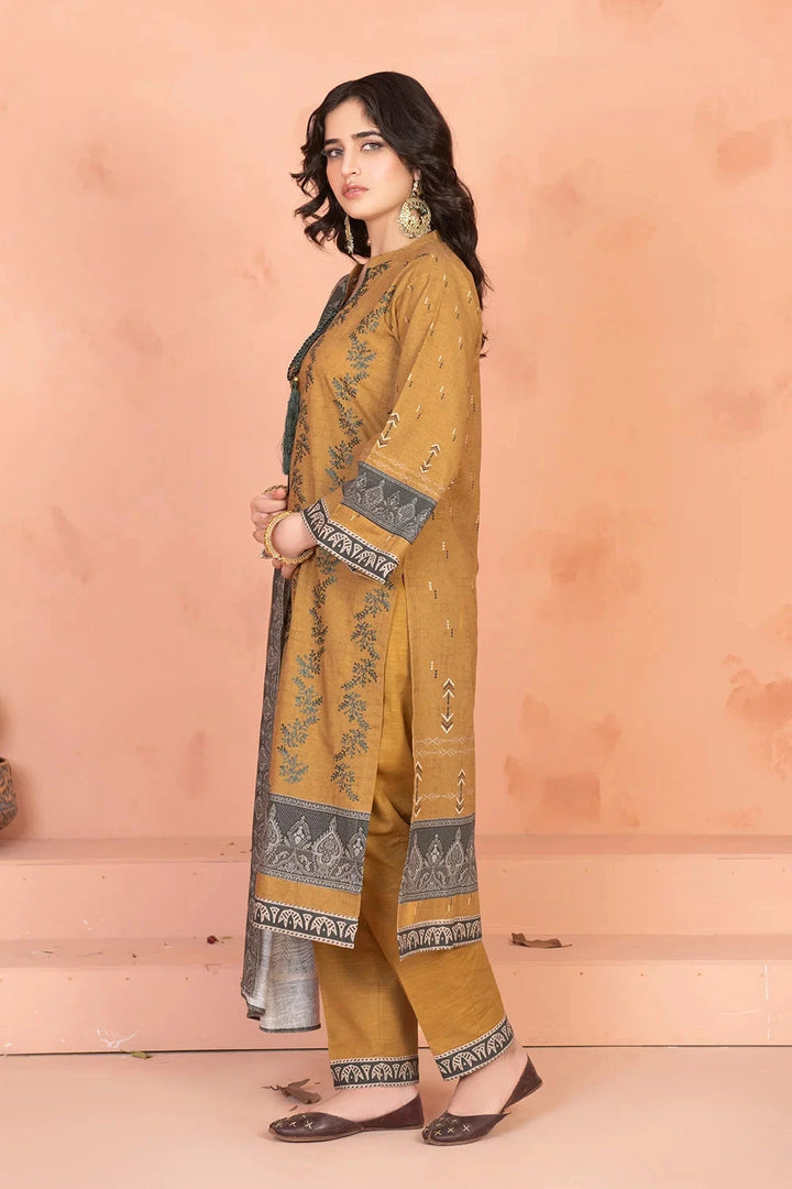 3PC Embroidered Unstitched Khaddar Suit KKHE-3678 Embroidered KHAS STORES 