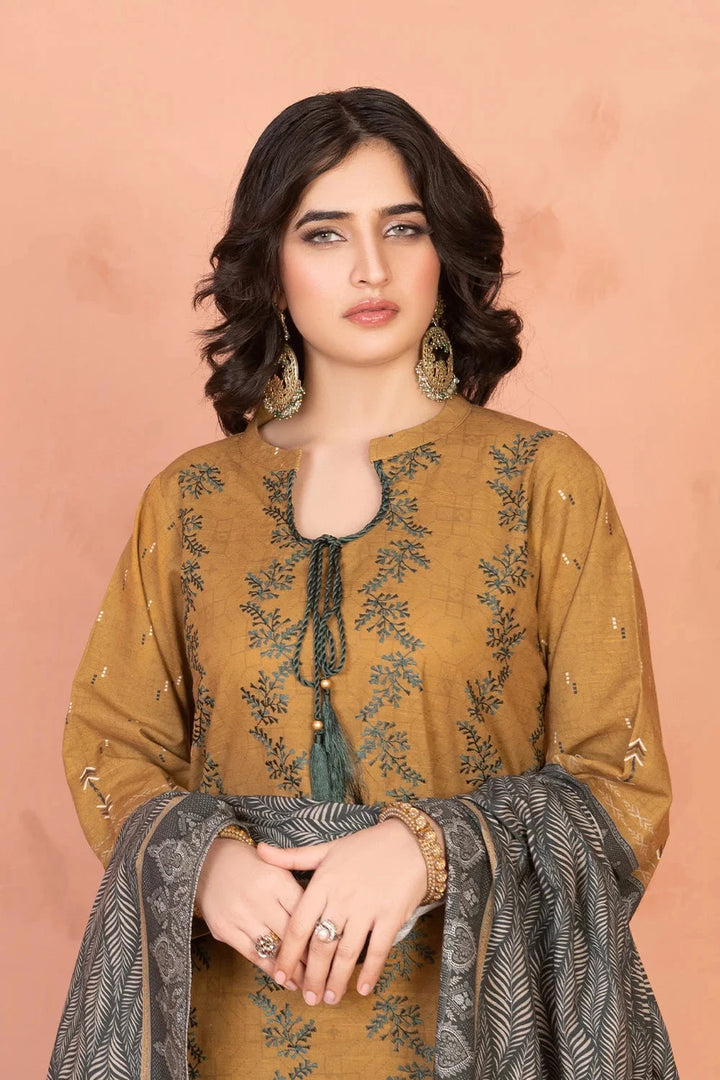 3PC Embroidered Unstitched Khaddar Suit KKHE-3678 Embroidered KHAS STORES 