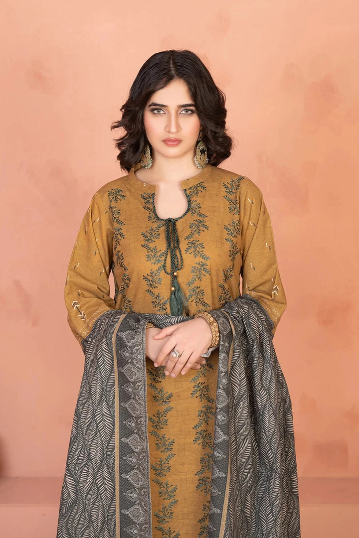 3PC Embroidered Unstitched Khaddar Suit KKHE-3678 Embroidered KHAS STORES 