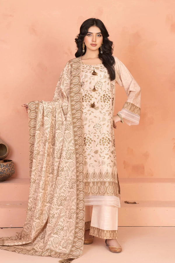 3PC Embroidered Unstitched Khaddar Suit KKHE-3679 Embroidered KHAS STORES 