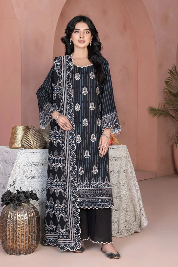 3PC Embroidered Unstitched Khaddar Suit KKHE-3681 Embroidered KHAS STORES 