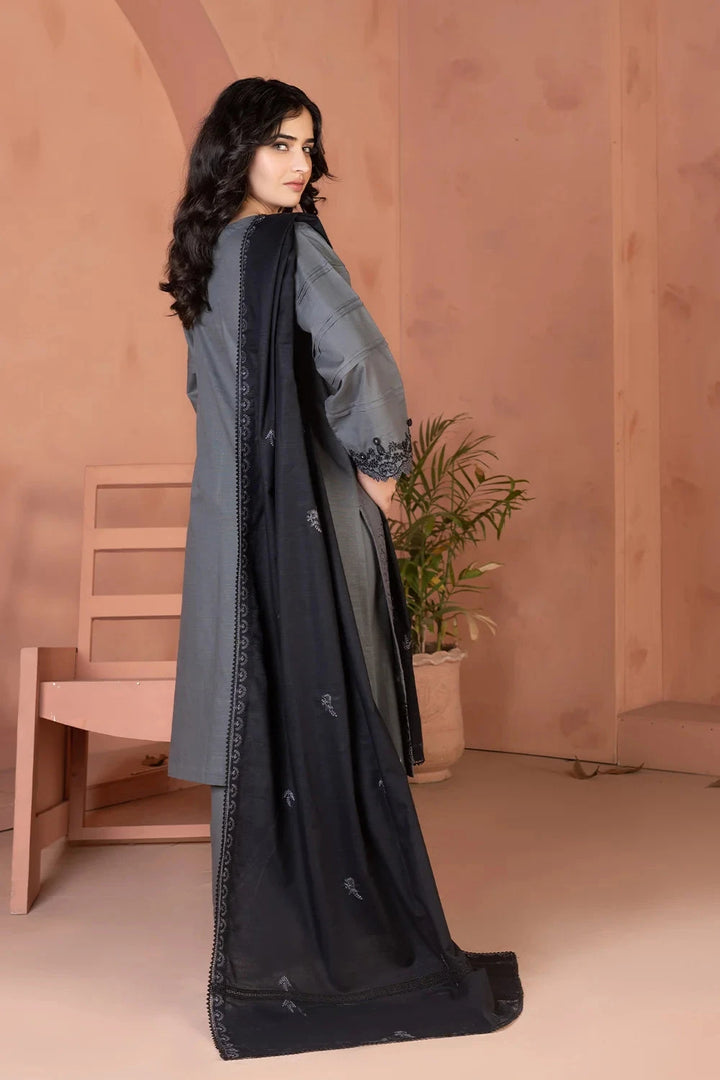 3PC Embroidered Unstitched Khaddar Suit KKHE-3694 Embroidered KHAS STORES 