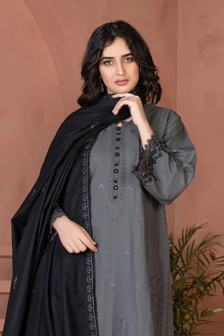 3PC Embroidered Unstitched Khaddar Suit KKHE-3694 Embroidered KHAS STORES 