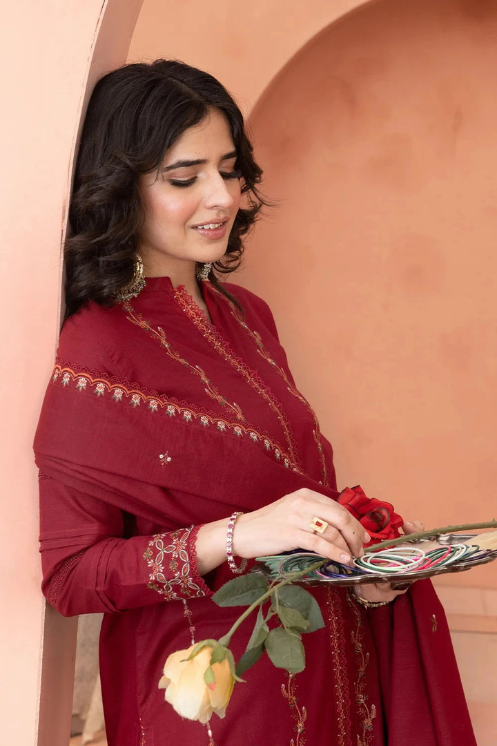 3PC Embroidered Unstitched Khaddar Suit KKHE-3695 Embroidered KHAS STORES 