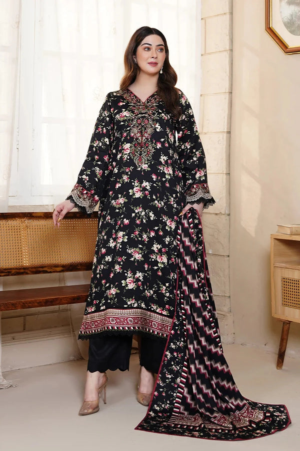 3PC Embroidered Unstitched Kotail Linen Suit KKTE-3605 Embroidered KHAS STORES 