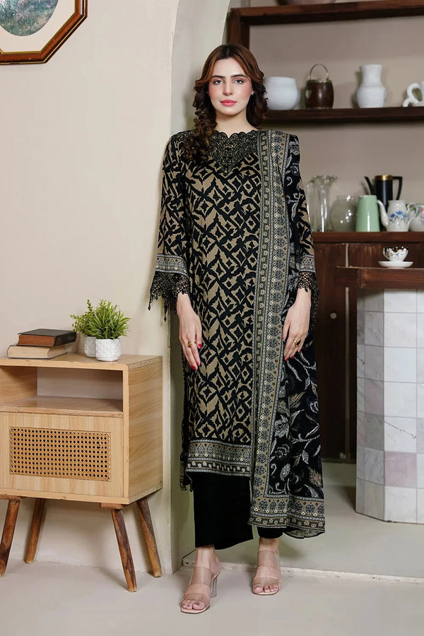 3PC Embroidered Unstitched Kotail Linen Suit KKTE-3608 Embroidered KHAS STORES 