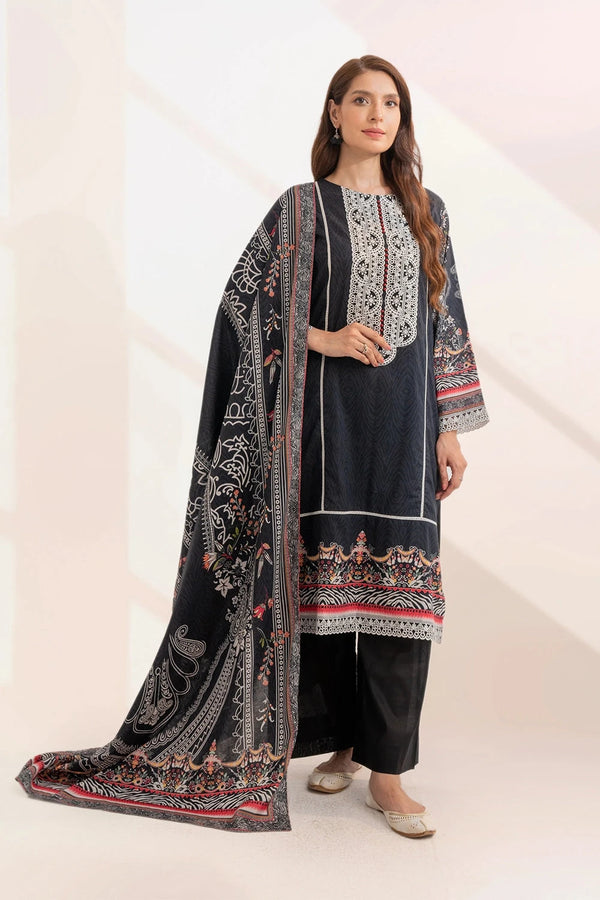 3PC Embroidered Unstitched Lawn Suit KL-3314 Embroidered KHAS STORES 