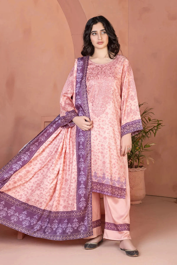 3PC Embroidered Unstitched Linen Suit KKTE-3700 Embroidered KHAS STORES 